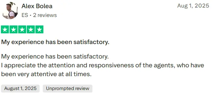 Alex Bolea - Trust Pilot