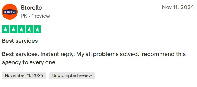 Storellc - trust Pilot